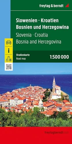 Slowenien - Kroatien - Bosnien und Herzegowina, Straßenkarte 1:500.000, freytag & berndt (freytag & berndt Auto + Freizeitkarten) von Freytag-Berndt und ARTARIA