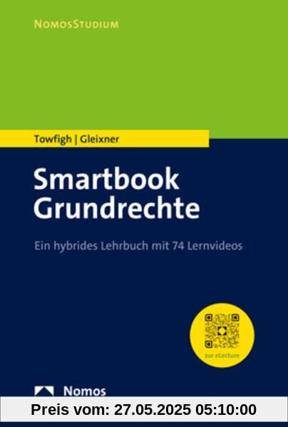 Smartbook Grundrechte: Ein hybrides Lehrbuch mit 67 Lernvideos