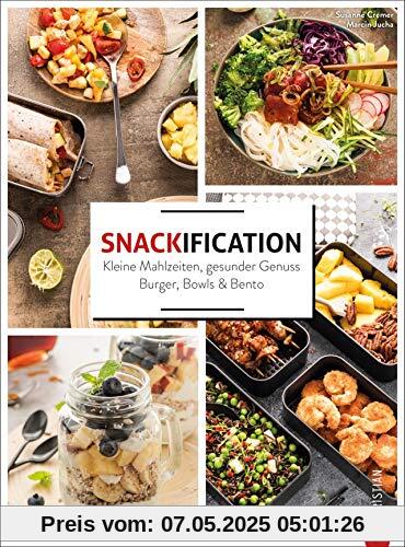 Snackification. Kleine Mahlzeiten, gesunder Genuss. Burger, Bowls & Bento. Ganz einfach gesund kochen. 60 Rezepte, die ideal für Meal Prep geeignet sind. Snackification. Kleine Mahlzeiten, gesunder Genuss. Burger, Bowls & Bento. Ganz einfach gesund kochen. 60 Rezepte, die ideal für Meal Prep geeignet sind.
