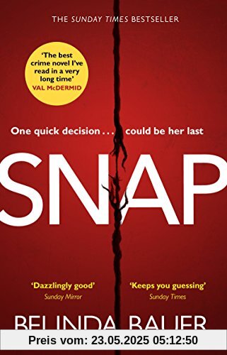 Snap: ‘The best crime novel I’ve read in a very long time’ Val McDermid