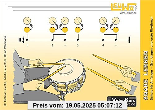 Snare Drum lernen, Schule für Anfänger: Grundlagen und erste Rhythmen (Hefte für Percussionsinstrumente)