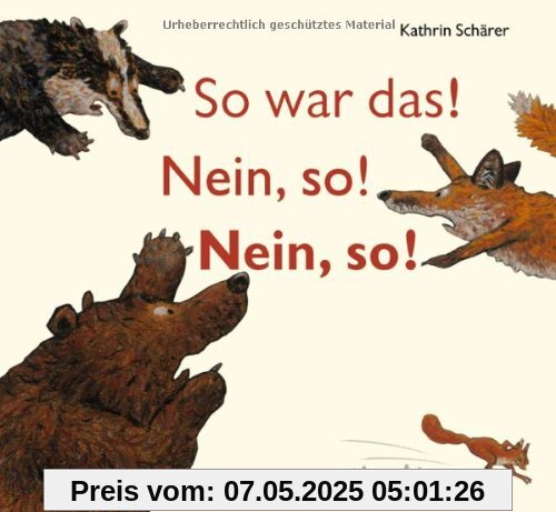 So war das! Nein, so! Nein, so! So war das! Nein, so! Nein, so!
