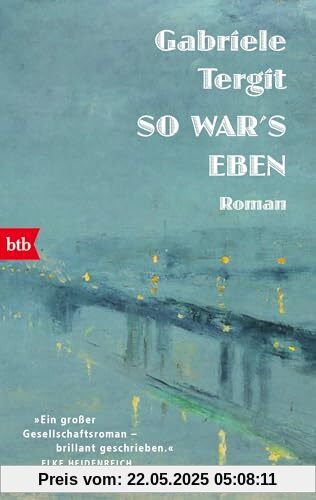 So war's eben: Roman