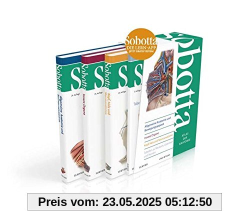 Sobotta, Atlas der Anatomie - 3 Bände und Tabellenheft im Schuber: Allgemeine Anatomie, Bewegungsapparat, Innere Organe, Kopf, Hals und Neuroanatomie, Tabellenheft Sobotta, Atlas der Anatomie - 3 Bände und Tabellenheft im Schuber: Allgemeine Anatomie, Bewegungsapparat, Innere Organe, Kopf, Hals und Neuroanatomie, Tabellenheft