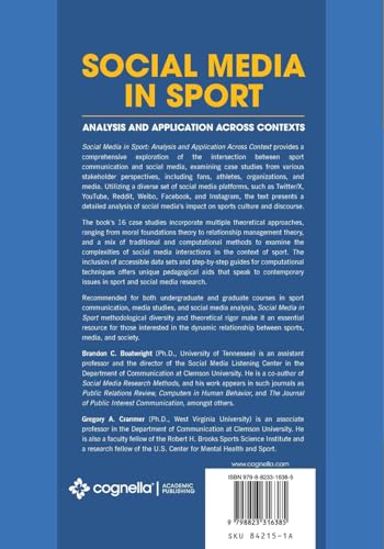 Social Media in Sport: Analysis and Application Across Contexts von Cognella Academic Publishing
