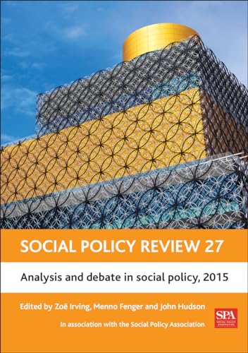 Social policy review 27: Analysis and Debate in Social Policy, 2015