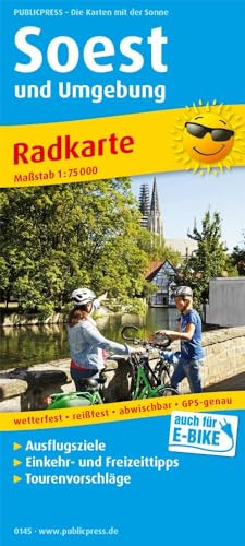 Soest und Umgebung: Radkarte mit Ausflugszielen, Einkehr- & Freizeittipps, wetterfest, reissfest, abwischbar, GPS-genau. 1:75000 (Radkarte: RK) von Publicpress
