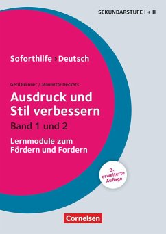 Soforthilfe - Deutsch: Ausdruck und Stil verbessern von Cornelsen Verlag Scriptor