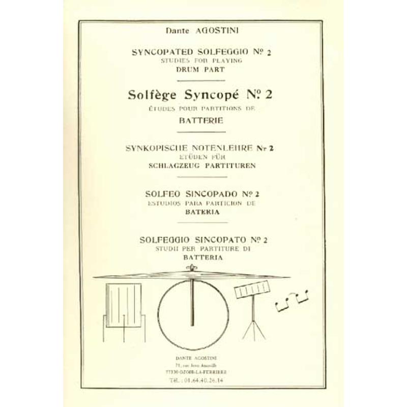 Solfege syncope 2 - etudes pour partitions de batterie