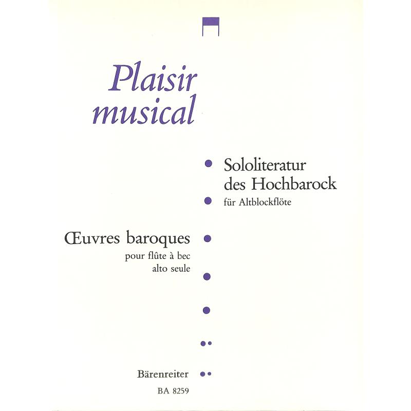 Sololiteratur des Hochbarock
