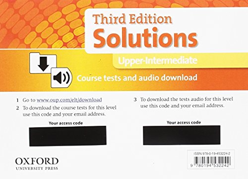Solutions: Upper-intermediate: Course Tests Pack von Oxford University Press
