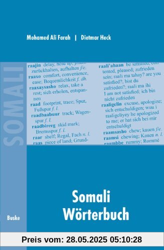 Somali Wörterbuch: Deutsch - Somali / Somali - Englisch - Deutsch Somali Wörterbuch: Deutsch - Somali / Somali - Englisch - Deutsch