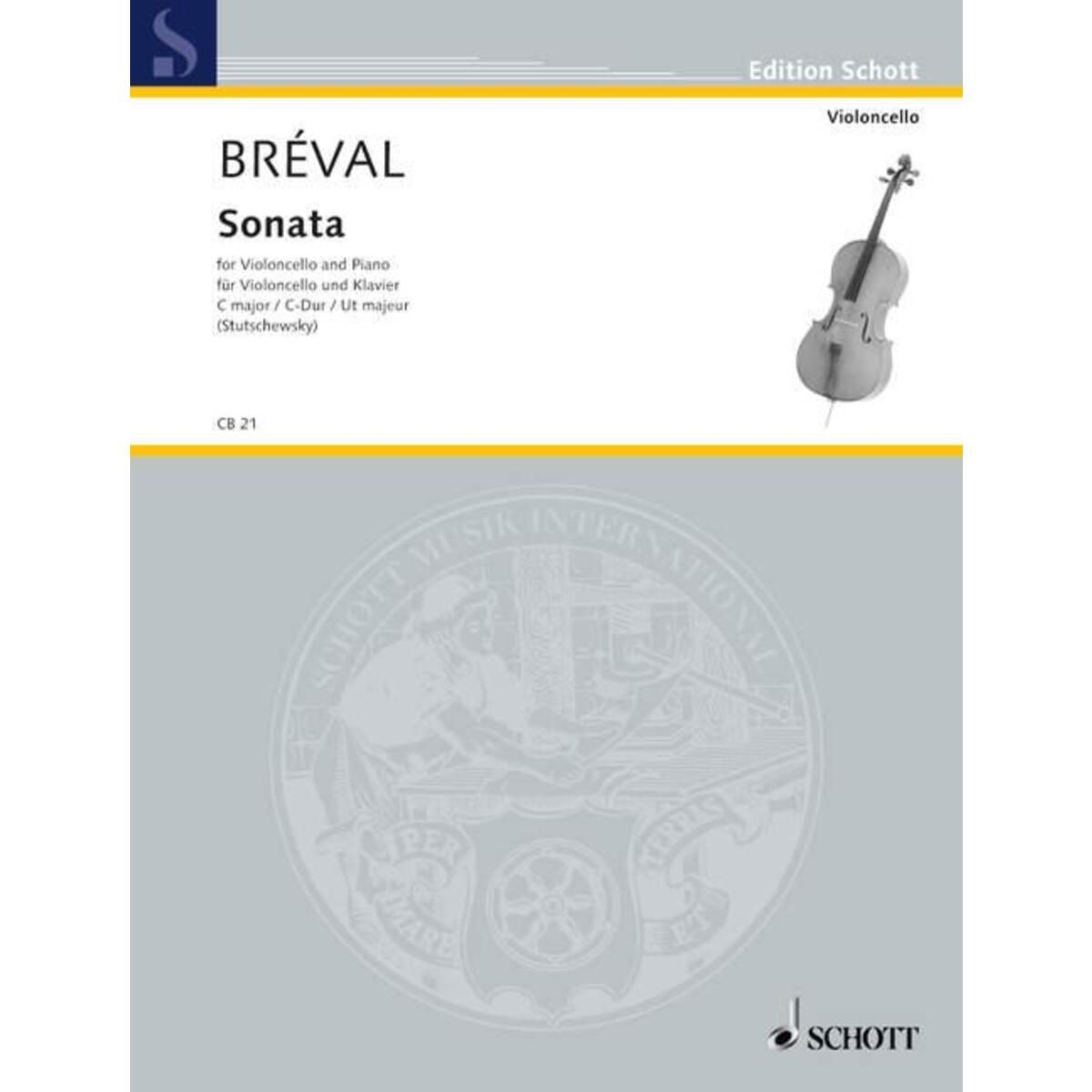Sonata C-Dur aus op. 40. Violoncello und Klavier. von Schott Music