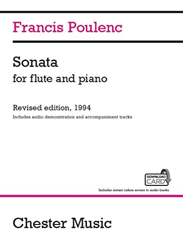 Francis Poulenc: Sonata For Flute And Piano (Audio Edition, Buch/Download Card): Revised Edition, 1994 Audio Edition von Chester Music