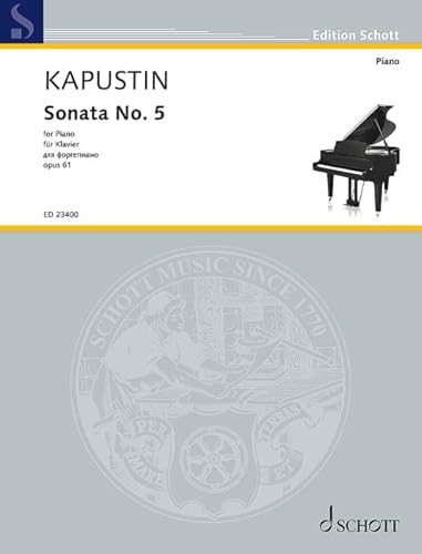 Sonata No. 5: op. 61. Klavier. (Edition Schott)
