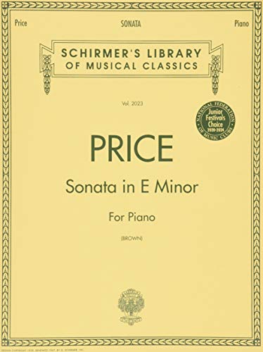 Sonata in E Minor: Piano Solo (Schirmer's Library of Musical Classics): Schirmer Library of Classics Volume 2023 Nfmc 2024-2028 Selection Piano Solo