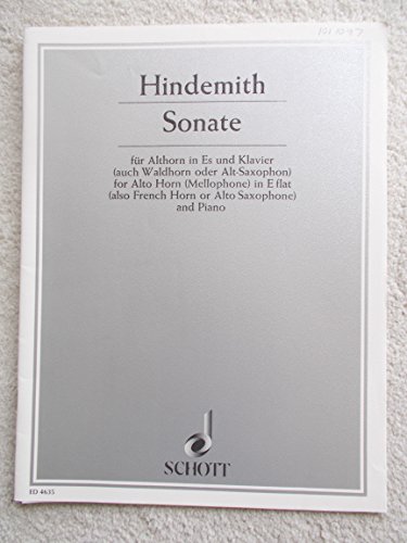 Sonate (1943): Althorn in Es (Waldhorn oder Alt-Saxophon) und Klavier. (Edition Schott)