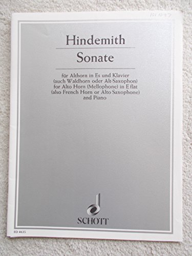 Sonate (1943): Althorn in Es (Waldhorn oder Alt-Saxophon) und Klavier. (Edition Schott)