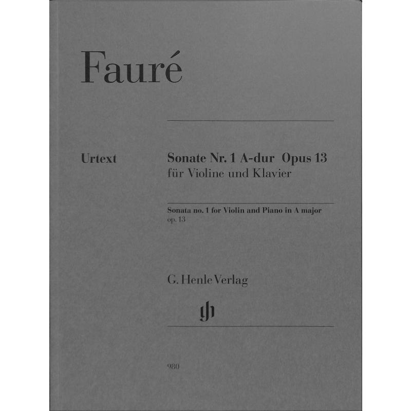 Sonate 1 A-Dur op 13 Sonate 1 A-Dur op 13