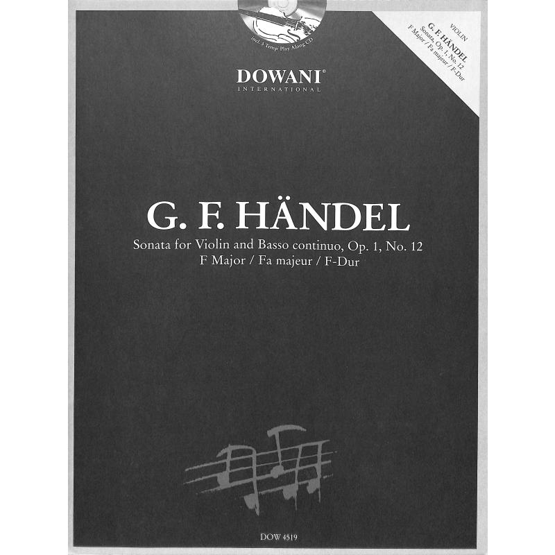 Sonate 12 F-Dur op 1 Sonate 12 F-Dur op 1