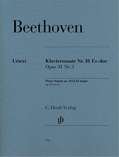Sonate 18 Es-Dur Op 31/3 (la Chasse/die Jagd). Klavier: Besetzung: Klavier zu zwei Händen (G. Henle Urtext-Ausgabe) von HAL LEONARD