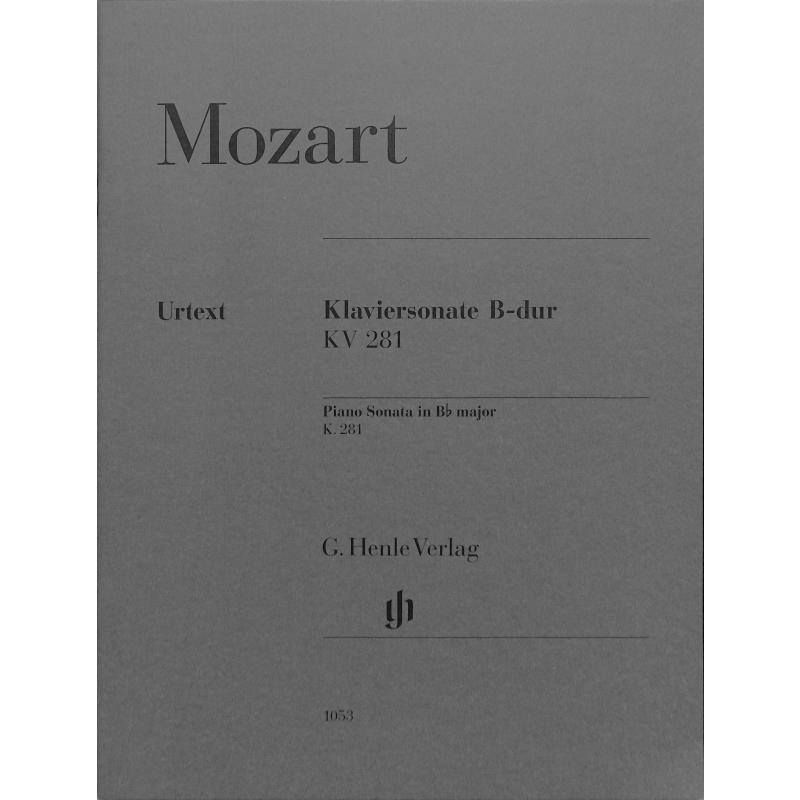 Sonate B-Dur KV 281 Sonate B-Dur KV 281