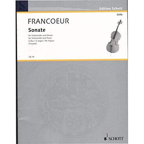 Sonate E-Dur: Violoncello und Klavier. (Cello-Bibliothek)