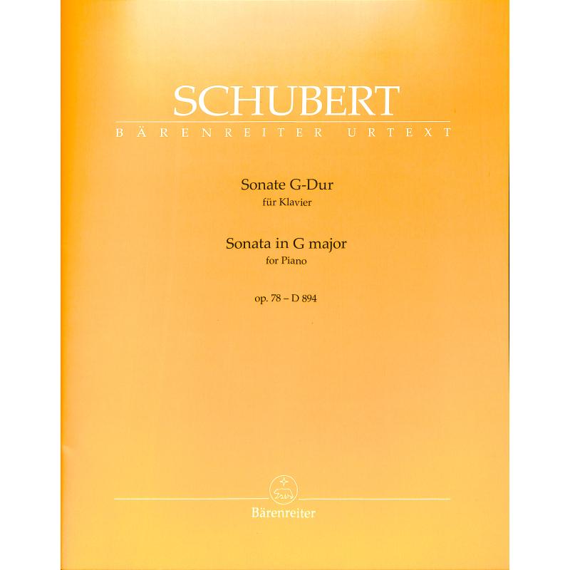 Sonate G-Dur op 78 D 894 Sonate G-Dur op 78 D 894