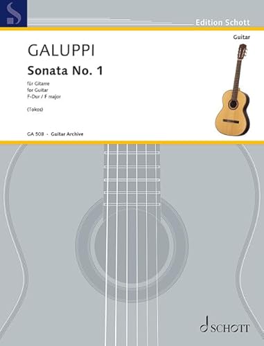 Sonate No. 1 F-Dur: Gitarre. (Gitarren-Archiv) von SCHOTT MUSIC GmbH & Co KG, Mainz
