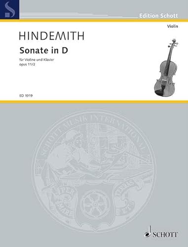 Sonate in D: op. 11/2. Violine und Klavier. (Edition Schott)