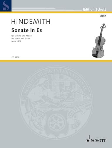 Sonate in Es: op. 11/1. Violine und Klavier. (Edition Schott)