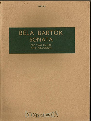 Sonate: 2 Klaviere und Schlagzeug. Studienpartitur.: HPS 51. 2 pianos and percussion. Partition d'étude. (Hawkes Pocket Scores, Band 51)