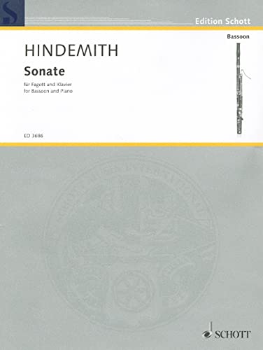 Sonate: Fagott und Klavier. (Edition Schott)