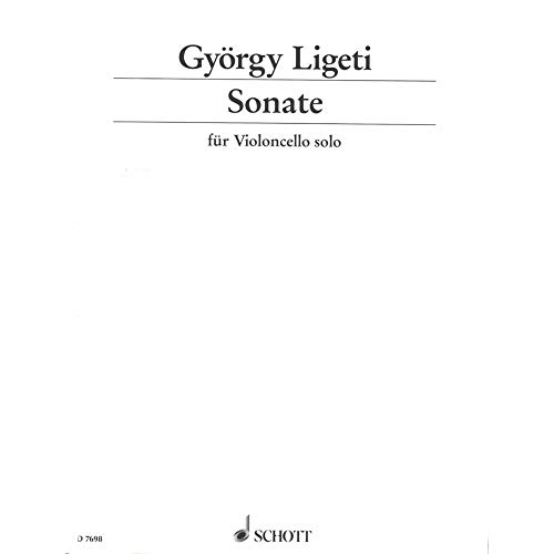 Sonate: für Violoncello solo. Violoncello.