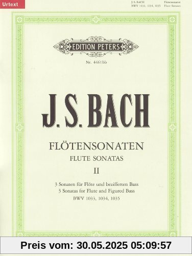 Sonaten für Flöte und bezifferten Bass BWV 1033 - 1035 / URTEXT: Flötensonaten - Band 2