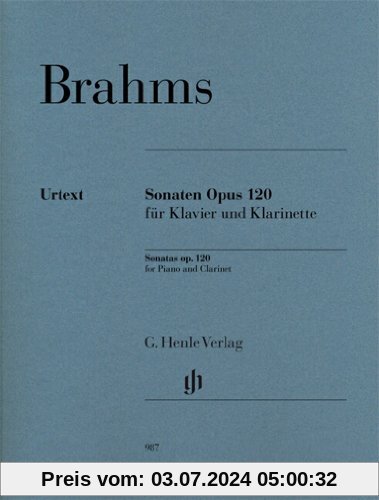 Sonaten op. 120 für Klavier und Klarinette