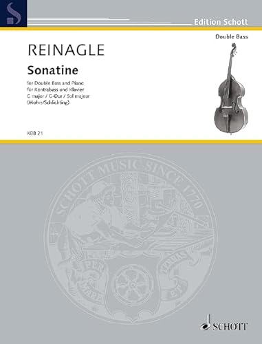 Sonatine G-Dur: Kontrabass und Klavier. (Edition Schott)