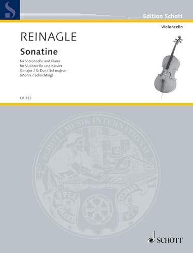 Sonatine G-Dur: aus: Progressive lessons for the Violoncello. Violoncello und Klavier. (Cello-Bibliothek)