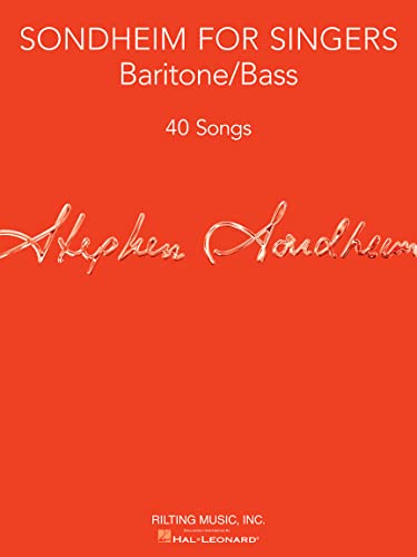 Sondheim For Singers: Baritone/Bass: Baritone/Bass: 40 Songs