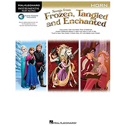 Songs From Frozen, Tangled And Enchanted -For Horn- (Book & Online Audio): Songbook, Download (Audio) für Horn (Hal Leonard Instrumental Play-along): Instrumental Play-Along - Horn von HAL LEONARD