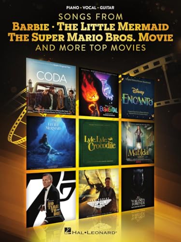 Songs from Barbie, The Little Mermaid. The Super Mario Bros Movie, and More Top Movies. Piano, Vocal and Guitar. Songs from Barbie, The Little Mermaid. The Super Mario Bros Movie, and More Top Movies. Piano, Vocal and Guitar. von Hal Leonard