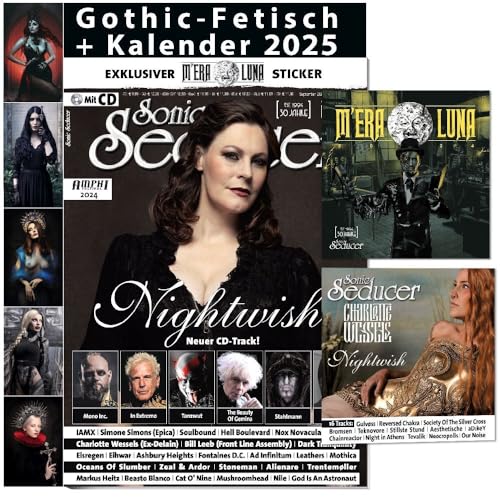 Sonic Seducer 09/2024 +Gothic Fetisch Kalender 2025 +M’era Luna Sticker+CD: Nightwish (New Track) +In Extremo +Mono Inc. +Nick Cave +Tanzwut ... Wessels (Ex-Delain) + Simone Simons (Epica) von Sonic Seducer