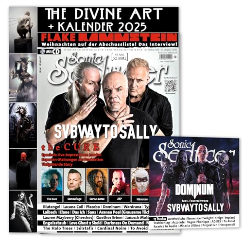 Sonic Seducer 12-2024/01-2025 Subway To Sally + Divine Art Kalender 2025 + CD: The Cure + Flake / RAMMSTEIN + ASP + Corvus Corax + Blutengel + Lacuna ... + Lacuna Coil + Camouflage + Hämatom u.v.a. Sonic Seducer 12-2024/01-2025 Subway To Sally + Divine Art Kalender 2025 + CD: The Cure + Flake / RAMMSTEIN + ASP + Corvus Corax + Blutengel + Lacuna ... + Lacuna Coil + Camouflage + Hämatom u.v.a. von Sonic Seducer