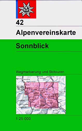 Sonnblick: Topographische Karte 1:25.000 mit Wegmarkierungen und Skirouten (Alpenvereinskarten, Band 42) von Deutscher Alpenverein