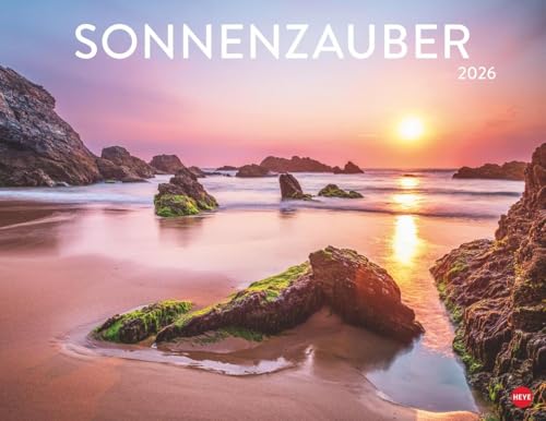 Sonnenzauber Posterkalender 2026: Posterkalender mit traumhaften Fotos von Sonnenaufgängen und Sonnenuntergängen. Faszinierender Wandkalender als dekorativer Blickfang. von Heye