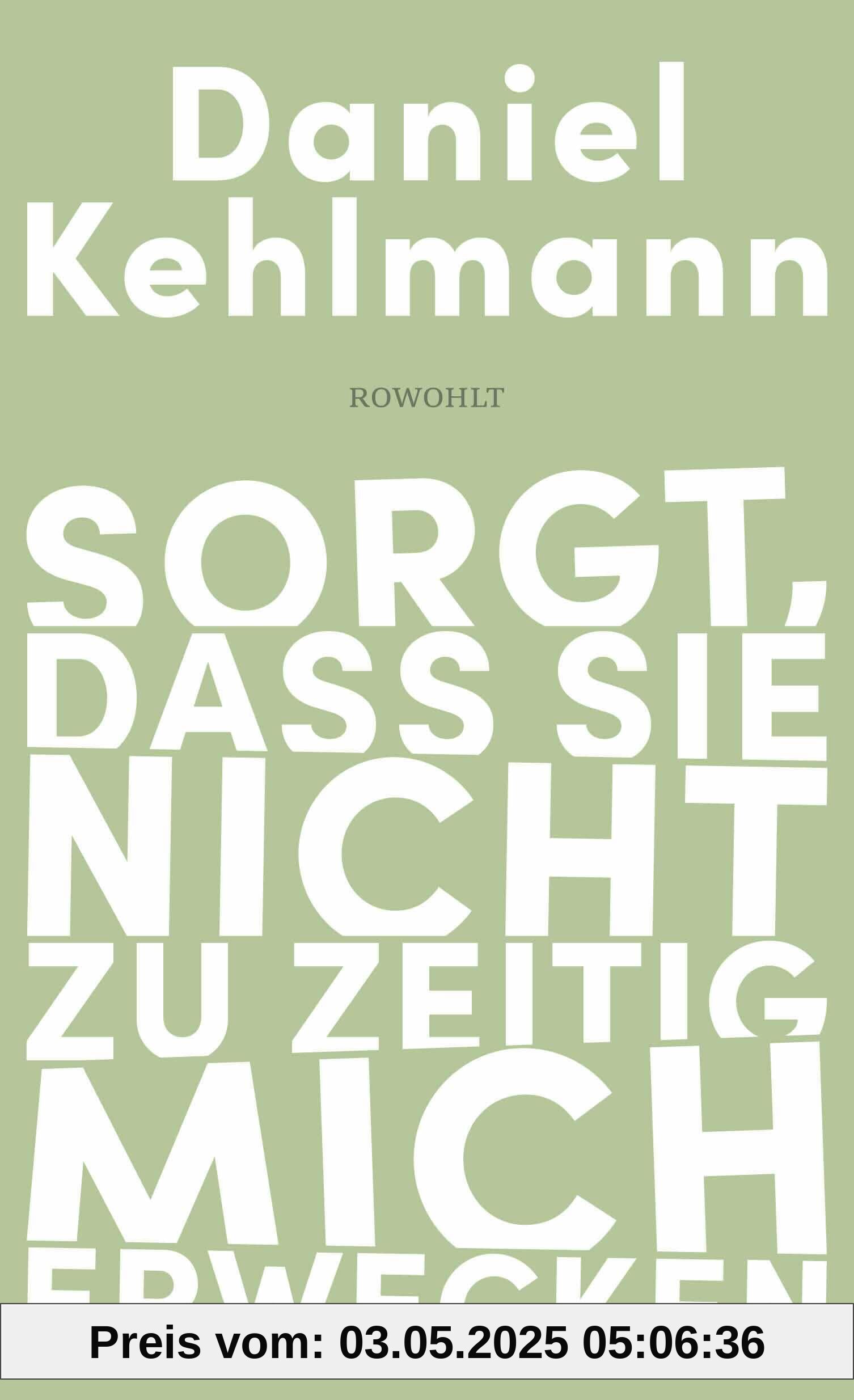 Sorgt, dass sie nicht zu zeitig mich erwecken: Essays und Reden