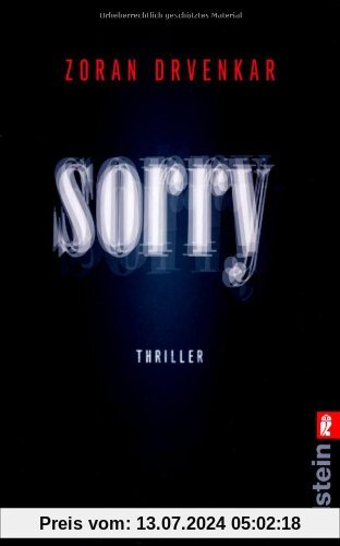 Sorry: Thriller