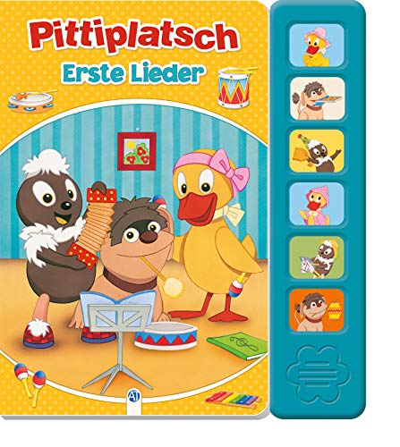 Soundbuch "Pittiplatsch" Erste Lieder: 6 bekannte Kinderlieder, Klangbuch, Pitti, Pittiplatsch, Schnatti, Schnatterinchen, Moppi, Kinderbuch, ... Liederbuch Geräuschebuch (Soundbücher) Soundbuch "Pittiplatsch" Erste Lieder: 6 bekannte Kinderlieder, Klangbuch, Pitti, Pittiplatsch, Schnatti, Schnatterinchen, Moppi, Kinderbuch, ... Liederbuch Geräuschebuch (Soundbücher) von TROTSCH