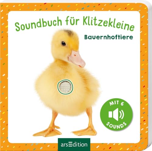 Soundbuch für Klitzekleine – Bauernhoftiere: Allererstes Soundbuch mit 6 hochwertigen Tiergeräuschen für Kinder ab 12 Monaten Soundbuch für Klitzekleine – Bauernhoftiere: Allererstes Soundbuch mit 6 hochwertigen Tiergeräuschen für Kinder ab 12 Monaten