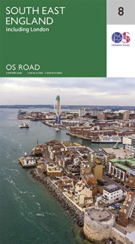 South East England (with London): OS Roadmap sheet 8